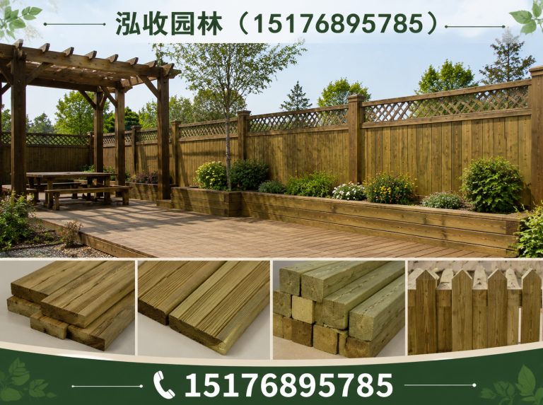 白城防腐木展示图